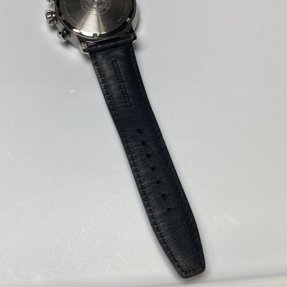 Citizen Eco Drive, B612-S111684, black dial, leather strap, stainless - Picture 12 of 17
